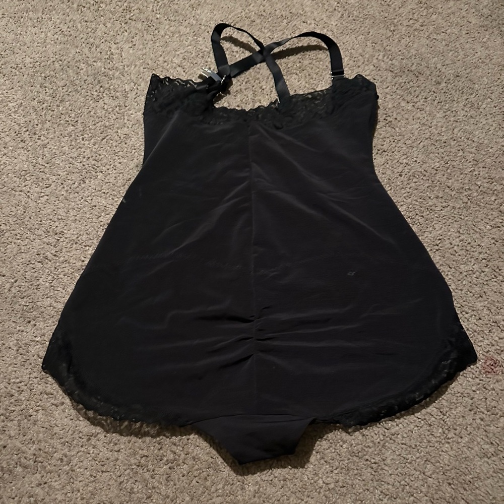 Elegant Black Lace Trim Intimate Wear